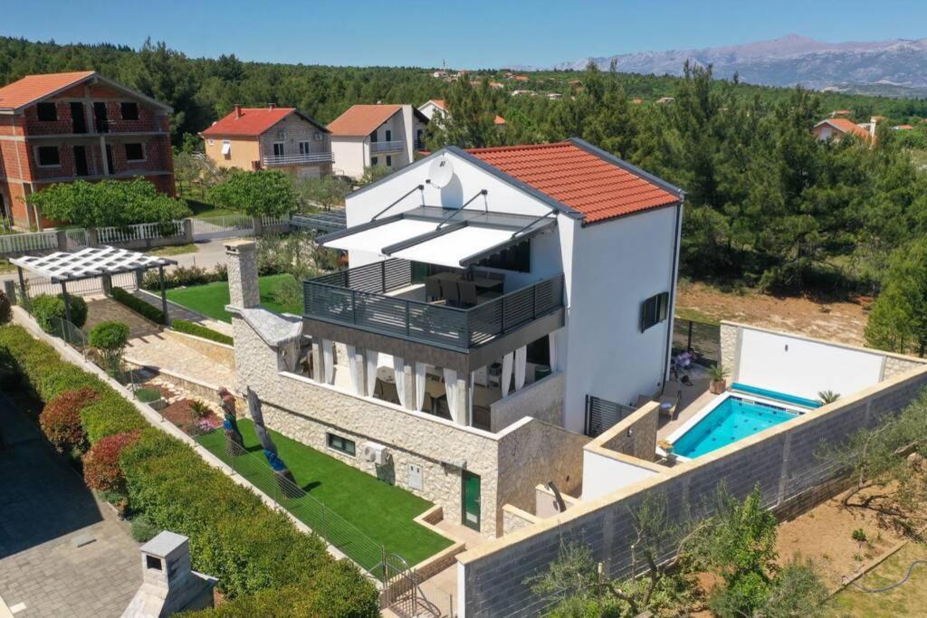 Apartment Vala, 4*, Sea View & Private Heated Pool Pridraga Экстерьер фото
